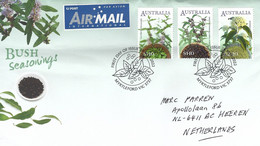 Australia 2022 Myrtleford River Mint Lemon Myrthe Mountain Pepper Medicinal Plants Spices FDC Cover - Plantes Médicinales