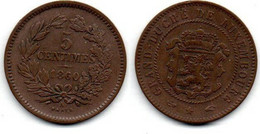 Luxembourg 5 Centimes 1860 A William III TB+ - Luxembourg