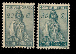 ! ! St. Thomas - 1934 Ceres 20 & 30c - Af. 283 & 284 - MH - St. Thomas & Prince