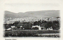 DRUMELZIER VILLAGE OLD B/W POSTCARD SCOTLAND - Peeblesshire