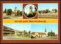 F8029 - TOP Spremberg Gruß Aus - Busbahnhof Rathaus Markt - Bild Und Heimat Reichenbach - Spremberg