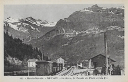 74 Hte Haute Savoie - CPA - SERVOZ - La Gare - La Pointe De Platé Et Les Fiz - - Altri & Non Classificati