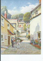 Devon Postcard   Clovelly Artist Signed Larger Format Sweetman Herbert Truman Unused - Clovelly