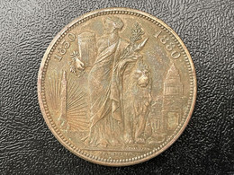 1830 - 1880 Belgium 50 Years Anniversary Copper 10 Centimes Coin, 37mm, VF/EF Condition - 10 Cents