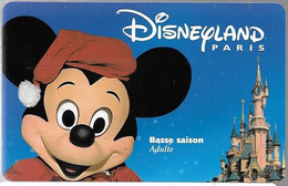 PASS--DISNEYLAND-MICKEY-A DULTE-BASSE SAISON-SPEOS-99/06/MIK Valide LE 15/12/99-ODYSSEE-TB E - Toegangsticket Disney