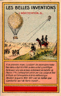 Image Série Les Belles Inventions L'Aérostation (6) Ballooning Aérostat Gay-Lussac Et Biot N°8 Dos Blanc TB.Etat - Other & Unclassified