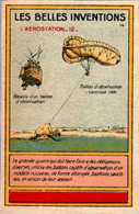 Image Série Les Belles Inventions L'Aérostation (12) Ballooning Ballon D'Observation Saucisse N°14 Dos Blanc TB.Etat - Other & Unclassified