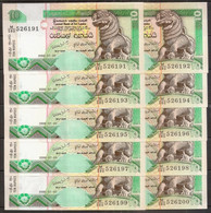 SRI LANKA. 10 Pieces X 10 Rupees 2006. UNC. - Sri Lanka