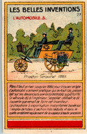 Image Série Les Belles Inventions L'Automobile (3) Auto - Phaéton Serpollet 1889 N°27 Dos Blanc TB.Etat - Other & Unclassified