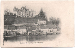 CPA DE MONTIGNY-LE-GANNELON  (EURE & LOIR)  LE CHÂTEAU (FAÇADE EST) - Montigny-le-Gannelon