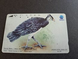 INDONESIA MAGNETIC/TAMURA  100 UNITS /  UNITS  MALEO BIRD   MAGNETIC   CARD    **9769** - Indonésie