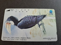 INDONESIA MAGNETIC/TAMURA  60 UNITS /  BIRD   MAGNETIC   CARD    **9770** - Indonésie