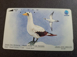 INDONESIA MAGNETIC/TAMURA  60 UNITS /  BIRD   MAGNETIC   CARD    **9771** - Indonesië