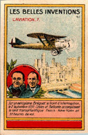 Image Série Les Belles Inventions L'Aviation (7) The Plane Aéroplane Bréguet Costes Et Bellonte Aviateur N°41 Dos Blanc - Autres & Non Classés