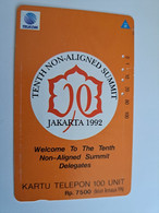 INDONESIA MAGNETIC/TAMURA  100 UNITS /  SUMMIT JAKARTA      MAGNETIC   CARD    **9779** - Indonesien