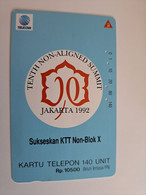 INDONESIA MAGNETIC/TAMURA  140 UNITS /  SUMMIT JAKARTA      MAGNETIC   CARD    **9780** - Indonesien