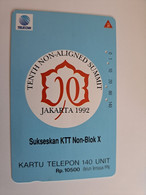INDONESIA MAGNETIC/TAMURA  140 UNITS /  SUMMIT JAKARTA      MAGNETIC   CARD    **9780** - Indonésie