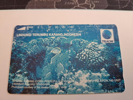 INDONESIA MAGNETIC/TAMURA  140   UNITS /  CORAL      MAGNETIC   CARD    **9810** - Indonesien