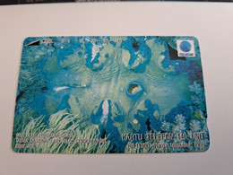 INDONESIA MAGNETIC/TAMURA  100   UNITS /  CORAL      MAGNETIC   CARD    **9811** - Indonésie