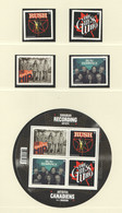 2013 Canadian Recording Artists - Famous Bands Souvenir Sheet + Singles From Booklets  Sc 2655-9  MNH - Neufs