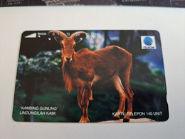 INDONESIA MAGNETIC/TAMURA  140  UNITS /  KAMBING GUNUNG           MAGNETIC   CARD    **9822** - Indonesië