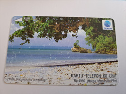 INDONESIA MAGNETIC/TAMURA  60  UNITS /  PANTAI BEACH          MAGNETIC   CARD    **9845** - Indonesien