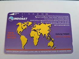 INDONESIA MAGNETIC/TAMURA  280  UNITS / WORLD MAP           MAGNETIC   CARD    **9849** - Indonésie