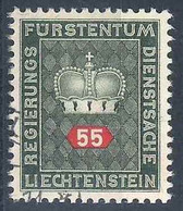 Dienstmarke D46, 55 Rp.graugrün/rot           1968 - Official