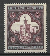 SAN MARINO 1894 INAUGURAZIONE DEL PALAZZO DEL GOVERNO SASS. 23 MLH VF - Neufs