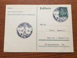 HA5596 Deutsches Reich Ganzsache Stationery Entier Postal P 226I Mit Sst. Von Forst/Pfalz Wein - Stamped Stationery