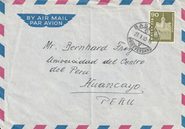 Suisse Lettre Basel Pour Le Pérou 1963 - Cartas