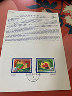 Taiwan Stamp Table Tennis Folder Used Wheelchair - Brieven En Documenten