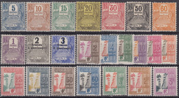 MARTINIQUE : SERIES TAXE N° 15/37 NEUVES * GOMME AVEC CHARNIERE - A VOIR - Timbres-taxe