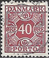 DENMARK 1934 Postage Due - 40ore - Purple FU - Port Dû (Taxe)
