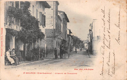 SAINT-SULPICE-sur-LEZE (Haute-Garonne) - Avenue De Toulouse - Attelage De Cheval - Précurseur Voyagé 1903 - Andere Gemeenten