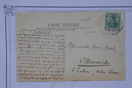 AW1 FRANCE ALSACE  BELLE CARTE  1908 DIEDEN..?  A OTTERWEILER  ++CACHET ZUG . ++AFFRANCH. INTERESSANT - Altri & Non Classificati