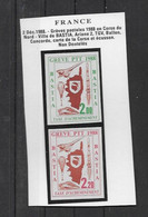 FRANCE Lot 2 Vignettes Grève  Postale Des PTT  En CORSE 1988  BASTIA - Sin Clasificación