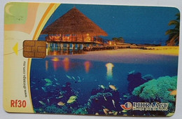 Maldives Rf.30 Chip Card " House " - Maldive