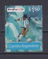 ARGENTINE 1994 TIMBRE DU BLOC N°59 OBLITERE FOOTBALL - Usados