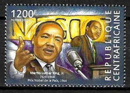 REP. CENTROAFRICANA - 2015 Martin Luther King Premio Nobel Pace 1964  Nuovo** MNH - Martin Luther King