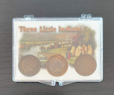 USA - ‘Three Little Indians’ - Set Of 3 One Cents - ©Emco - Mint Sets
