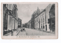 Netherlands - Tiel - St. Agnietenstraat Met Postkantoor - Post Office - Old Motorbike - Not Used - Tiel