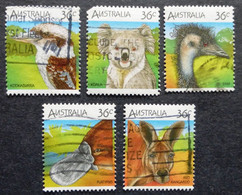 Selection Of Used/Cancelled Stamps From Australia Wild Animals. No DC-374 - Gebraucht