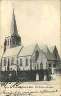 Prentbriefkaart Wulvergem: Kerk (heel Zeldzaam) - NIET Wulveringem Dus (postzegel Verwijderd) - Heuvelland