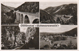 AK Höllental - Schwarzwald - Mehrbildkarte - Viadukt Jägerpfad Hintergarten (60651) - Höllental