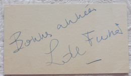 Louis De FUNES - Dédicace - Hand Signed - Autographe Authentique - Danza