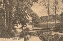 BOITSFORT  UN PAYSAGE PITTORESQUE DERRIERE L'ETANG    2 SCANS - Watermael-Boitsfort - Watermaal-Bosvoorde