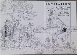 Juillard - Ariane - Carte D'invitation Festival Cotes D'azur 2001 - Ilustradores J - L
