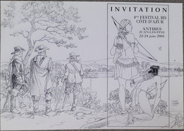 Juillard - Ariane - Carte D'invitation Festival Cotes D'azur 2001 - Illustratori J - L