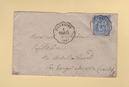 Type Sage - Convoyeur Station - Villedieu - 48 - Manche - 1876 - Correo Ferroviario